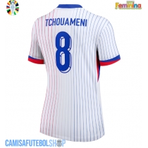 Camisa de time de futebol França Aurelien Tchouameni #8 Replicas 2º Equipamento Feminina Europeu 2024 Manga Curta